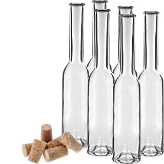 Butelka na nalewkę 200 ml 6 szt.+ 6 korków 23/18 – zdjęcie 3