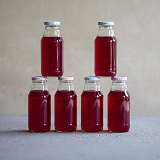 Butelka TO na sok 330 ml z zakrętką fi 43 - 6 szt. – zdjęcie 5