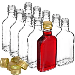 Butelka na nalewki piersiówka z zakr 200 ml 10 szt – zdjęcie 2