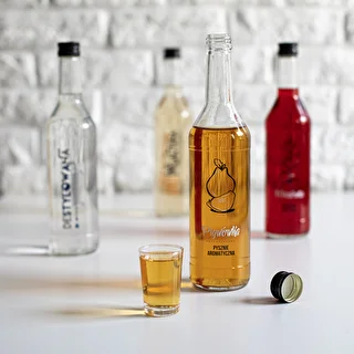 Butelka 0,5 L z zakrętką i nadrukiem Pigwówka - 4 szt. – zdjęcie 9