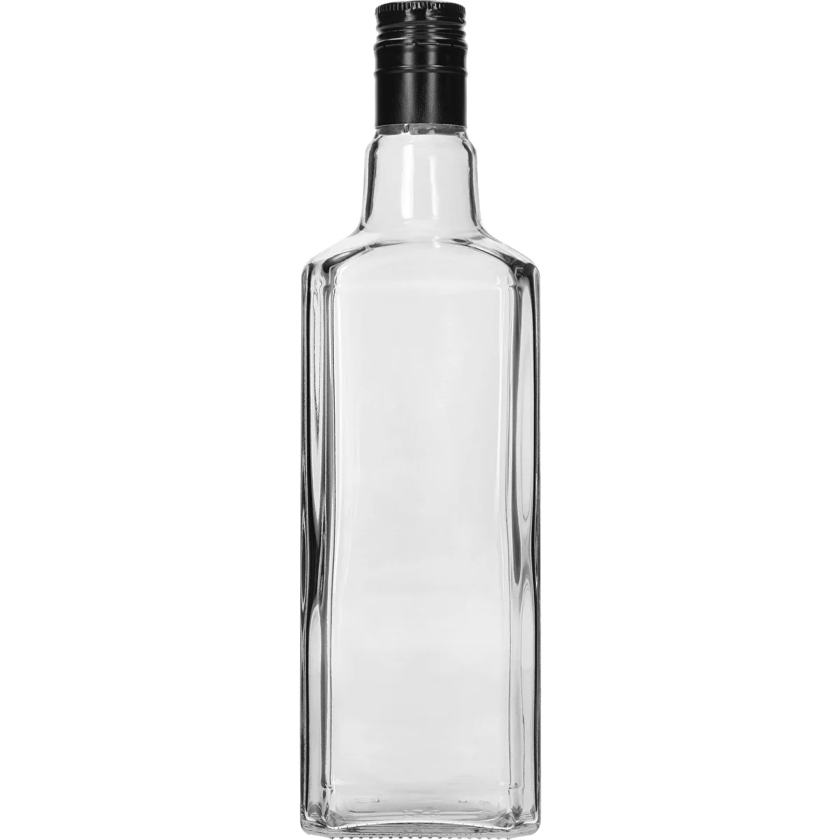 Butelka ozdobna TYNKTURA 0,5 L, z czarną długą zakrętką fi 28 mm, 1 szt.