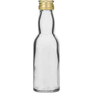 Butelka „Maluch” ze złotą zakrętką, 40 ml, 10 szt. – zdjęcie 3