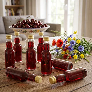 Butelka „Maluch” ze złotą zakrętką, 40 ml, 10 szt. – zdjęcie 10