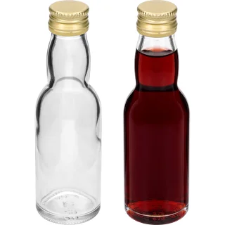 Butelka „Maluch” ze złotą zakrętką, 40 ml, 10 szt. – zdjęcie 5