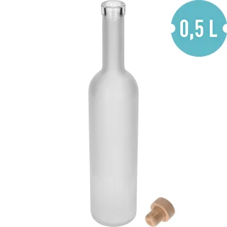 Butelka „Mrożona” 0,5 L z korkiem, 1 szt. – zdjęcie 2