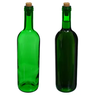 Butelka na wino 0,75 L zielona - zgrzewka 8 szt. – zdjęcie 5