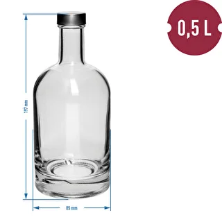 Butelka Miss Barku 500 ml z zakrętką, 1 szt. – zdjęcie 2
