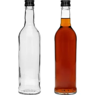 Butelka 500 ml Smukła, z zakrętką czarną, na wódkę, 6 szt. – zdjęcie 5