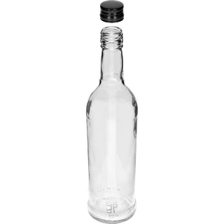 Butelka 500 ml Smukła, z zakrętką czarną, na wódkę, 6 szt. – zdjęcie 4