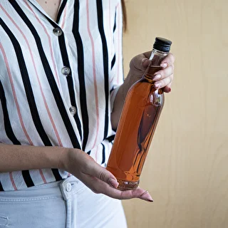 Butelka 500 ml Smukła, z zakrętką czarną, na wódkę, 6 szt. – zdjęcie 8
