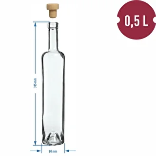 Butelka Marina 500 ml z korkiem, 1 szt. – zdjęcie 4