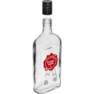 Butelka 500 ml z zakrętką, nadruk  „Wyborny Trunek", 1 szt. – zdjęcie 3