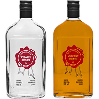 Butelka 500 ml z zakrętką, nadruk  „Wyborny Trunek", 1 szt. – zdjęcie 4