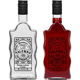 Butelka Klasztorna 500 ml z zakrętką, nadruk „Nalewka", 1 szt. – zdjęcie 2