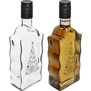 Butelka Klasztorna 500 ml z zakrętką, nadruk „Choinka", 1 szt. – zdjęcie 3