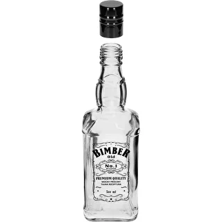 Butelka Daniels 500 ml z zakrętką, nadruk „Bimber OLD", 1 szt. – zdjęcie 2