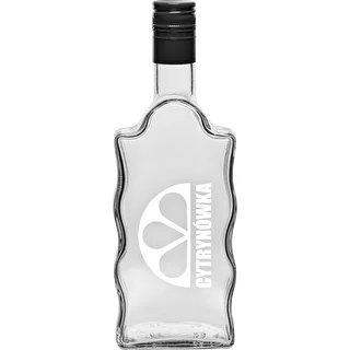 Butelka Klasztorna 500 ml z zakrętką i nadrukiem „Cytrynówka” wzór2