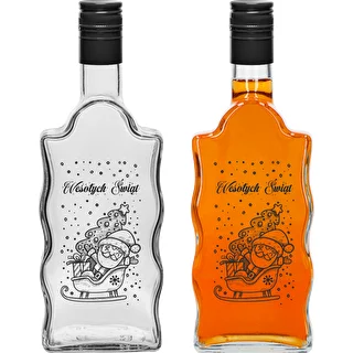 Butelka Klasztorna 500 ml z zakrętką, nadruk „Mikołaj", 1 szt. – zdjęcie 2