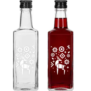 Butelka Receptura, 250ml z zak. - Świąteczny Renifer – zdjęcie 2