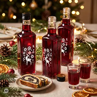Butelka Receptura, 250ml z zak. - Świąteczny Renifer – zdjęcie 6