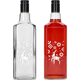 Butelka Tynktura, 500 ml z zak. - Świąteczny Renifer – zdjęcie 2
