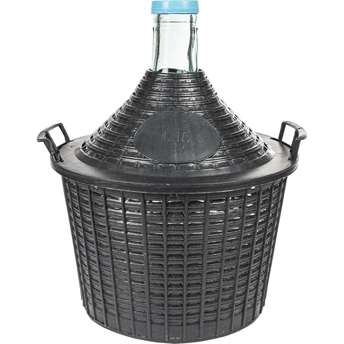 Balon do wina 10 L w koszu plastikowym