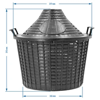 Balon do wina 10 L w koszu plastikowym – zdjęcie 6