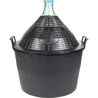 Balon do wina 34 L w koszu plastikowym