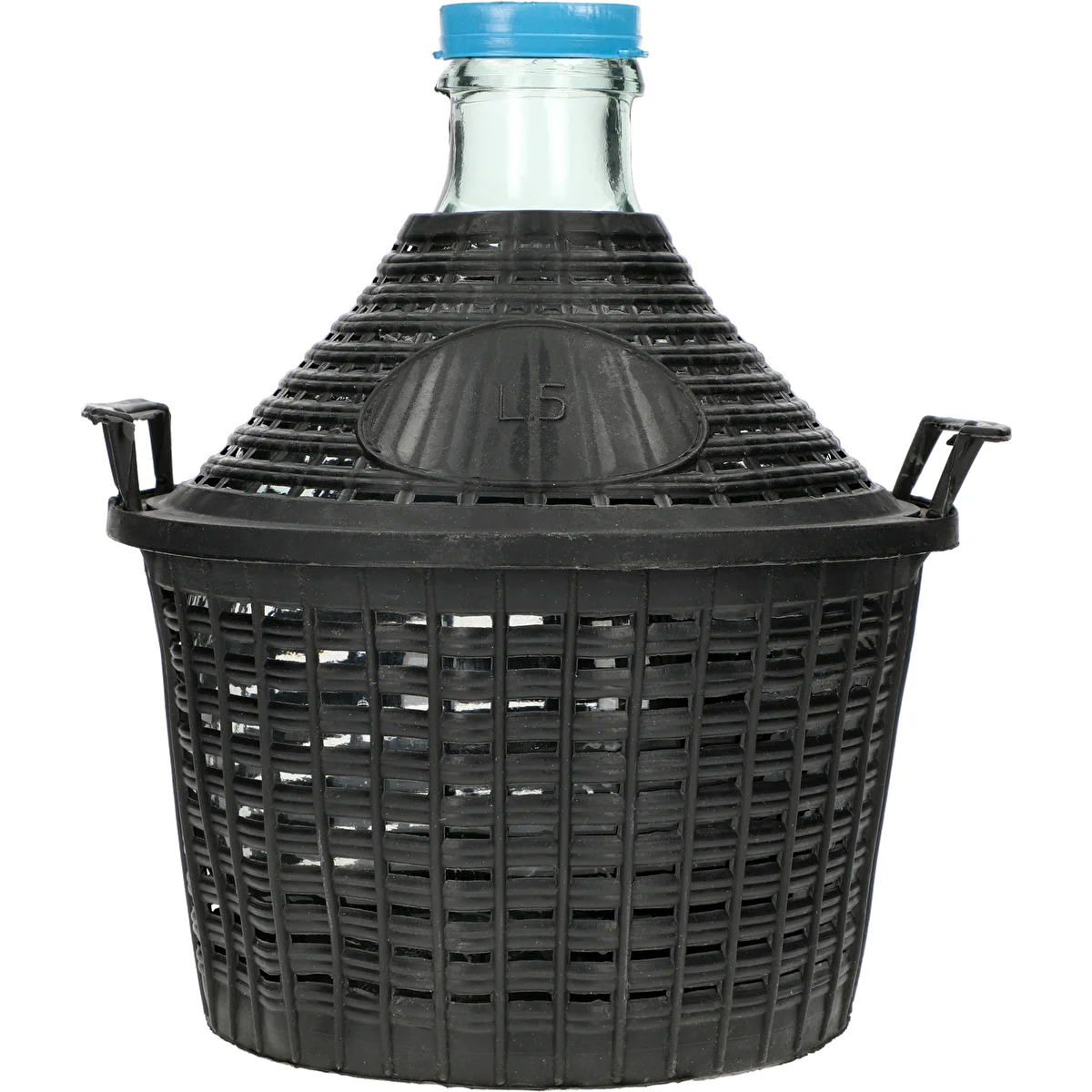 Balon do wina 5L w koszu plastikowym