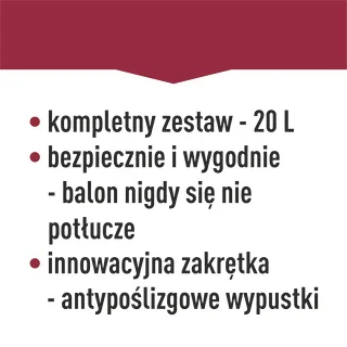Balon do wina lekki, nietłukący, z szelkami, 20 L – zdjęcie 22