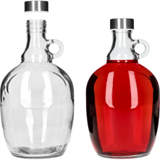 Gąsior Dama 1,5 L, z metalową zakrętką fi 43 mm i uchwytem – zdjęcie 3