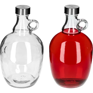 Gąsior Dama 1,5 L, z metalową zakrętką fi 43 mm i uchwytem – zdjęcie 4