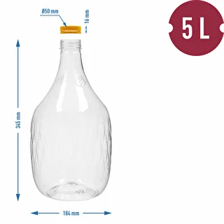 Gąsior Dama 5 L PET, z zakrętką – zdjęcie 4