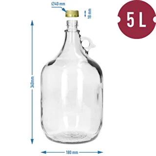 Gąsior Dama 5 L z zakrętką – zdjęcie 6