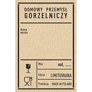 Etykiety samoprzylepne 60x90 mm na butelki, wódkę, 3 wzory 20 szt. – zdjęcie 3