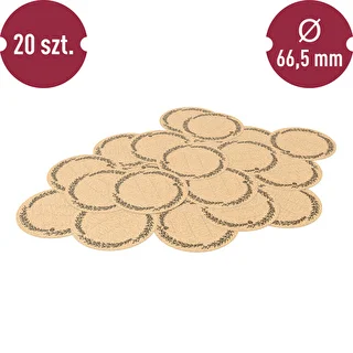 Etykiety okrągłe fi 66,5mm na zakrętki/słoiki - 20szt – zdjęcie 3