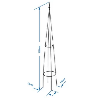 Pergola metalowa- Piramida, 135 cm – zdjęcie 3
