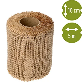 Taśma jutowa 10 cm/5 m – zdjęcie 4