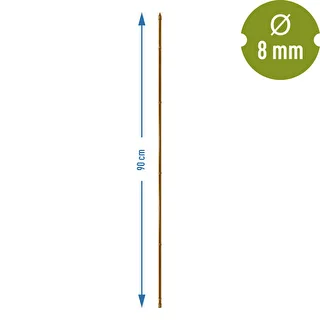 Tyczka stalowa powlekana o kształcie bambusa, 90 cm x 8 mm – zdjęcie 3