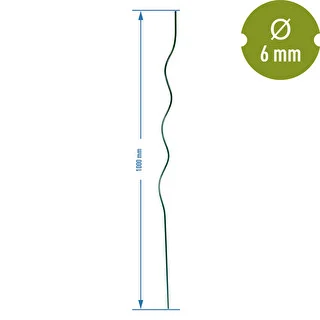 Tyczka stalowa spiralna 1m x 6mm – zdjęcie 2