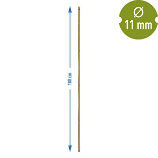 Tyczka stalowa powlekana o kształcie bambusa, 180 cm x 11mm – zdjęcie 3