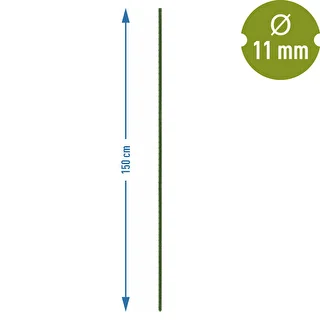Tyczki ogrodowe Bioogród – stalowe powlekane, 1,5 m, fi 11 mm, 10 szt. – zdjęcie 3