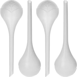 Kule nawadniające do roślin, białe półprzezroczyste,  400 ml, 4 szt. – zdjęcie 1