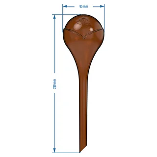 Kule nawadniające do roślin, bursztynowe przezroczyste, 400 ml, 4 szt. – zdjęcie 5
