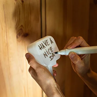 Nawadniacz do roślin - tabliczka biała z ceramiczną nóżką, 200 ml – zdjęcie 10