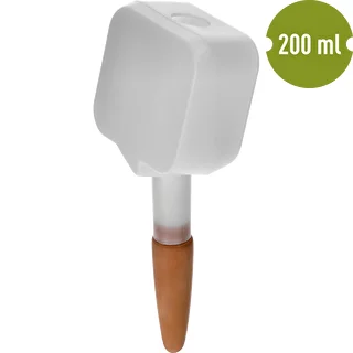 Nawadniacz do roślin - tabliczka biała z ceramiczną nóżką, 200 ml – zdjęcie 2