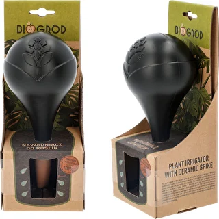 Kula nawadniająca do roślin, czarna matowa z ceramiczną nóżką (w opakowaniu) 400 ml