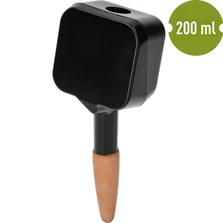 Nawadniacz do roślin – tabliczka czarna z ceramiczną nóżką, 200 ml – zdjęcie 2