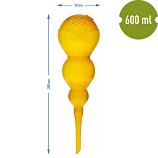 Kula nawadniająca potrójna (trzykomorowa), przezroczysta żółta, 600 ml – zdjęcie 5