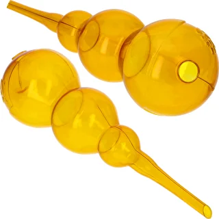 Kula nawadniająca potrójna (trzykomorowa), przezroczysta żółta, 600 ml – zdjęcie 2